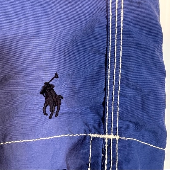 POLO RALPH LAUREN Swimwear. Blue w/cargo pocket, side pockets & key pocket. M - Picture 10 of 11